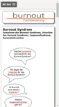 Mobile Screenshot of burnout-syndrom.burnout-fachberatung.de